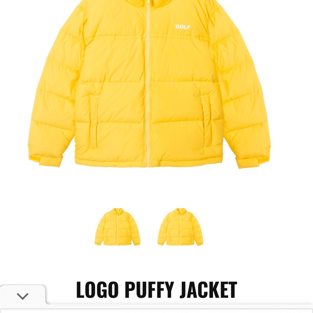 Brand new Golf Wang Puffer- mustard